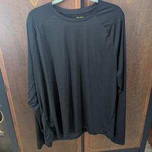 Tek Gear Black XXL Long Sleeve Top